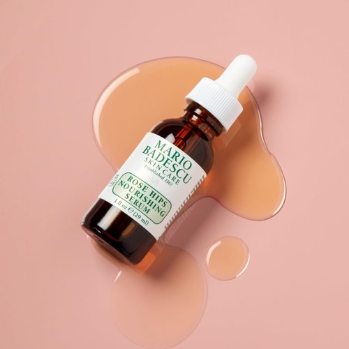 Mario Badescu Rose Hips Nourishing Serum for Combination, Dry and Sensitive Skin Facial Oil that Moisturizes & Smoothes Formulated with Rosehip Extract & Castor Oil 1 FL OZ (Pack of 1)