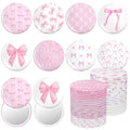 Namalu 48 Pcs Pink Bow Party Favors Pink Bow Coquette Mini Pocket Mirrors Inspirational Christian Gifts Bulk for Women Portable Round Makeup Mirror Church Religious(Cute Style)