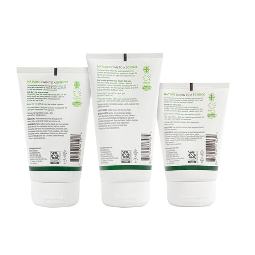 BULLDOG Men's Skincare Kit - Original Full Face Set with Moisturizer, Face Wash & Scrub