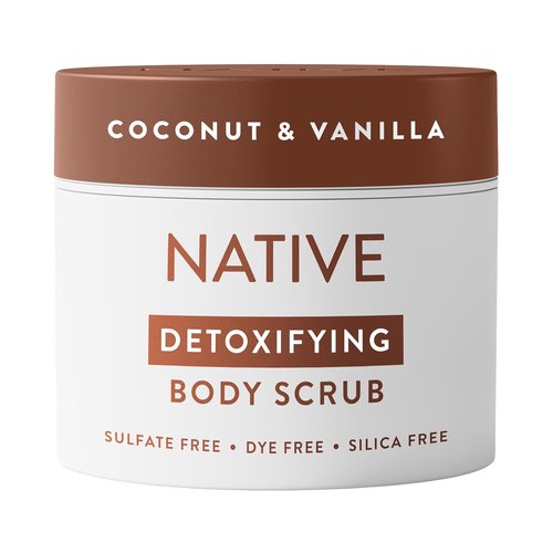 Native Detoxifying Body Scrub - Coconut & Vanilla Exfoliating Polish for Soft Skin | 12 oz