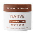 Native Detoxifying Body Scrub - Coconut & Vanilla Exfoliating Polish for Soft Skin | 12 oz