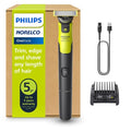 Philips Norelco OneBlade 360 - Hybrid Electric Beard Trimmer & Shaver with 5-in-1 Adjustable Comb | Model QP4530/90