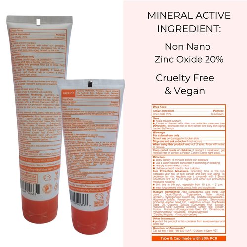 Suntegrity UNSCENTED Mineral Sunscreen For Body - 5 oz.