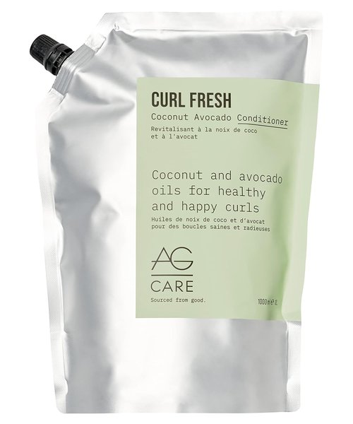 AG Care Curl Fresh Coconut Avocado Conditioner - Hydrating Formula for Curly Hair | 33.8 Fl Oz