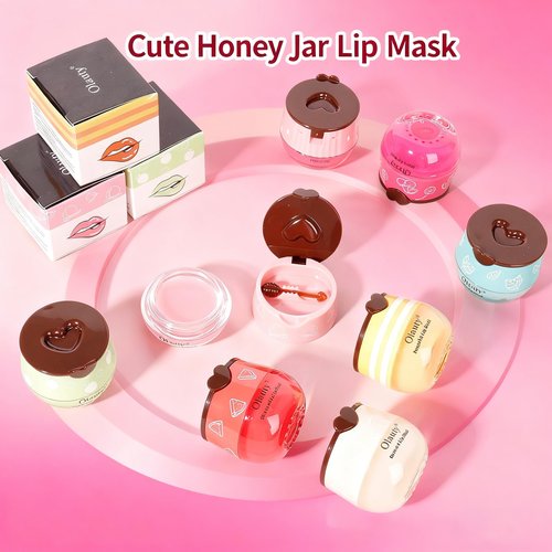 10Pcs Bee Lip Balm Honey Pot, Honey Balm, Easter Basket Stuffers, Lip Mask Skincare, Mothers Day Gifts, Teacher Appreciation Gifts, Bulk Gifts, Birthday Gifts for Women, Bachelorette Party Favors