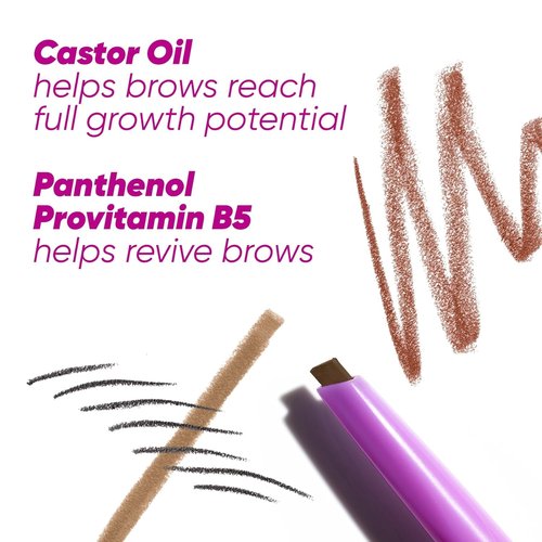 Kosas Brow Pop Eyebrow Pencil - Precision Brow Pencil with Spoolie, Taupe Shade