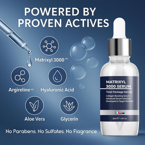 Matrixyl 3000 Serum - Anti-Wrinkle & Collagen Boosting with Hyaluronic Acid | 30ml Deep Hydration & Firming