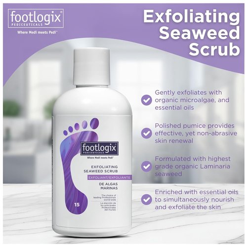 FOOTLOGIX Exfoliating Seaweed Scrub - Deep Cleansing & Revitalizing | 8.45 oz