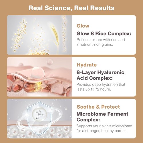 Rxcue Korean Skincare Set - 3-Step Travel Size K-Beauty Kit for Glass Skin | TSA Approved, 1.01 fl oz Each