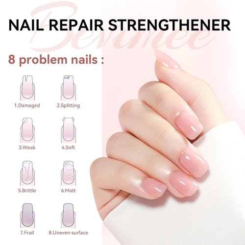 Regine Switzerland Nail Strengthener - Quick Dry Hardener for Weak & Damaged Nails | 12ML Nude Polish