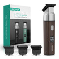 VOYOR Body Hair Trimmer for Men,Electric Razor,Versatile Groin & Body Trimmer,Waterproof and Cordless Shaver, Manscaper for Men, USB-C Charging Groomer,Ceramic Blade Razor Male Grooming HT310 (Wood)