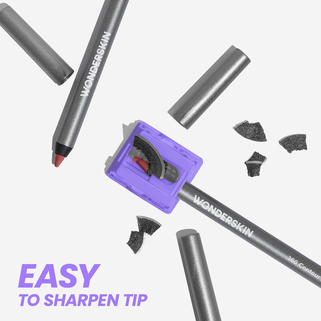 Wonderskin Lipliner Pencil - Long-Lasting Waterproof Nude Lip Liner for Perfect Contour (Blush)