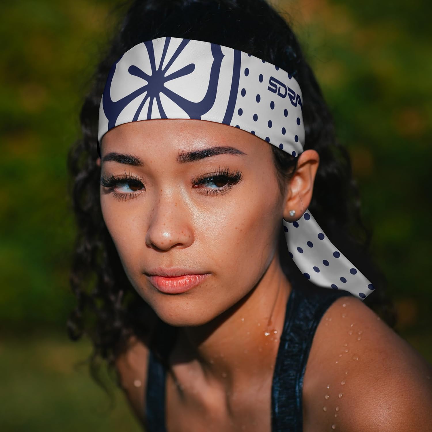 Suddora Daniel-San Lotus Headband - Lightweight, Breathable Tie Style for Karate, Running & Cosplay