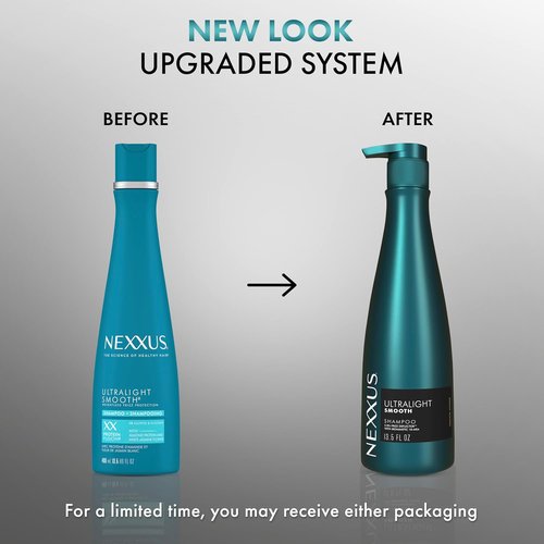 Nexxus Ultralight Smooth Smoothing Shampoo - Frizz Deflector Technology | 13.5 oz for Silky Hair