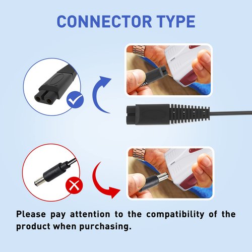 5V 1A Adapter for Andis Shaver AC Charger Power Cord, Compatible with 17150 TS-1 17220 17195 Profoil 17190 17165 17170 17205 17220 Lithium Titanium Plus TS-2 Replacement Pro Foil Shaver-5Ft