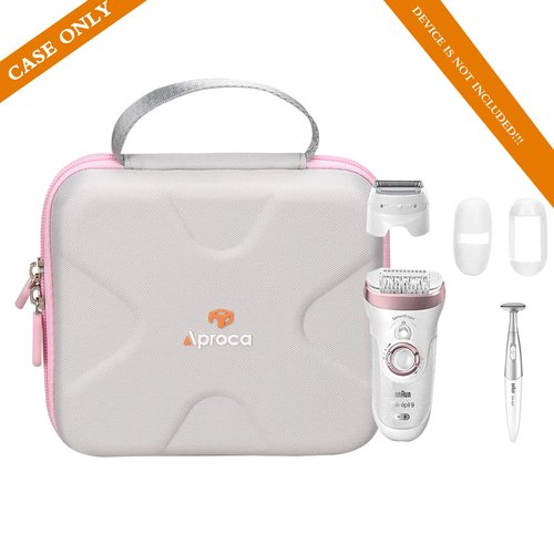 Aproca Hard Travel Storage Portable Case, for Braun Epilator Silk-épil 9 9-720 / Silk-épil 9 9-890 Hair Removal and Accessories