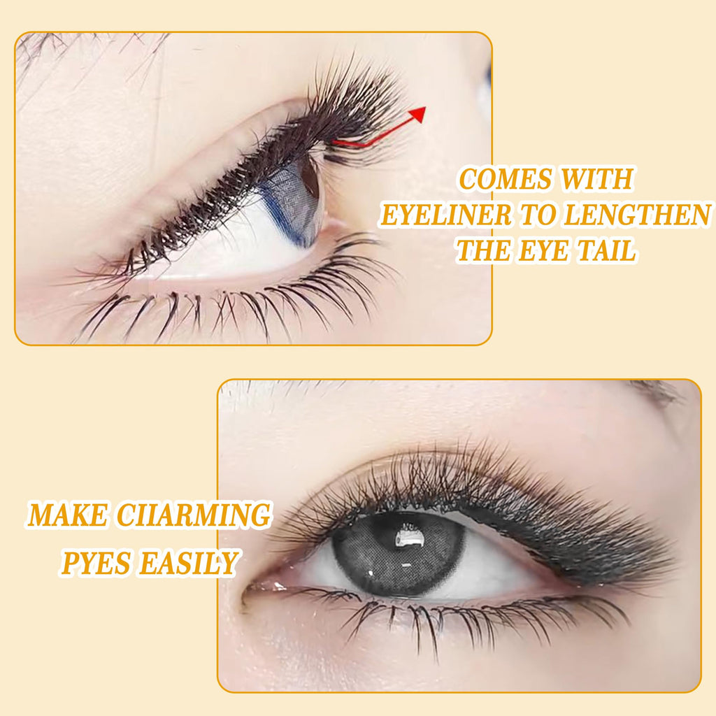 W Eyelash Extensions 0.07mm Thickness 5D Premade lash Fans LU/M Curl Lashes 8-15mm Mixed Tray Soft Fluffy Volume Lash Fans Natural Look Individual Eyelashes (5D-0.07-LU,8-15MM)