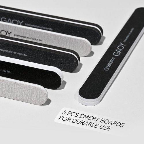 GAOY Cuticle Remover Kit, All-in-One Cuticle Trimmer and Nipper, Nail Oil and Softener, Professional Nail Care Kit with Manicure Tools Files and Buffers for Home & Salon Use