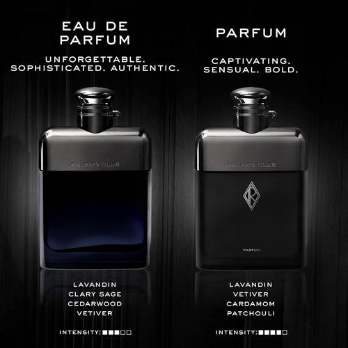 Ralph Lauren Fragrances - Ralph's Club Parfum - Intense Men's Cologne with Lavandin & Vetiver - Woody & Ambery Scent