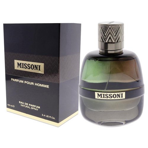 Missoni Pour Homme Men’s EDP Spray - 3.4 Fl Oz | Elegant Fragrance for Modern Men