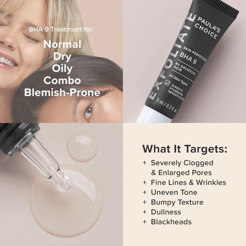 Paula's Choice Skin Perfecting BHA 9 Spot Treatment - 9% Salicylic Acid for Pores & Wrinkles, 0.3oz