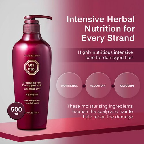 Daeng Gi Meo Ri - Shampoo & Conditioner Set for Damaged hair, Add Nutrition and Shine for Healthy and Energetic Hair, Reducing Dandruff, Nourishing and Promoting Hair Growth, 16.9 FL. OZ/ 500ml