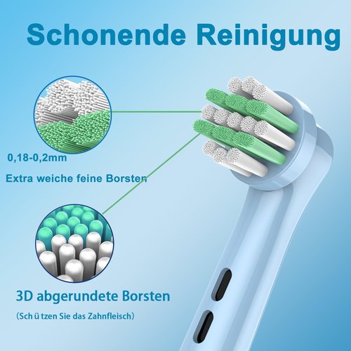 OddeKey Kids Replacement Heads Compatible with Braun Oral B Electric Toothbrush, Extra Soft Replacement Toothbrush Heads for Gentle Care, Kids Toothbrush Heads are for Ages 3+ and 6-12, 8 Count