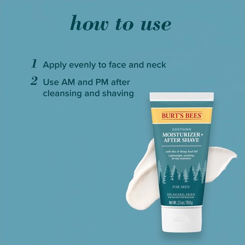 Burt's Bees Soothing Moisturizer Plus After Shave Men 2.5 oz