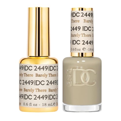DND DC Gel Polish Set - Sheer Collection | UV Gel & Air Dry Nail Lacquer Duo, 0.5 Fl Oz Each