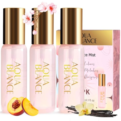 AQUA BLANCE Body Spray Gift Set - Travel Size Fragrance Mist for Women | 3-Pack, 60ml Each