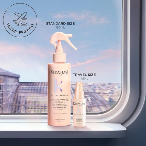 Kerastase Gloss Absolu Anti-Frizz Glaze Milk - Hydrates, Detangles & Smooths Long Hair, Heat Protection