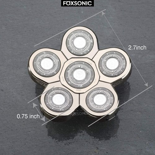 Skiennix Men's Electric Shaver Replacement Heads - 6 Blades for Smooth Shaving Experience