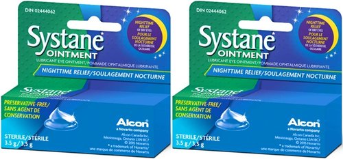 Systane Lub Eye Nightime Ointment 3.5g (2 Pack) 0.12 Ounce
