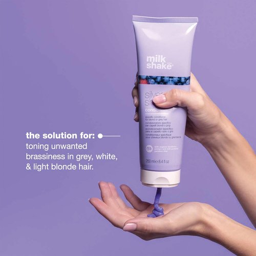 Milk_Shake Silver Shine Purple Conditioner - Blonde Toner for Brassy Hair | Nourishing Formula