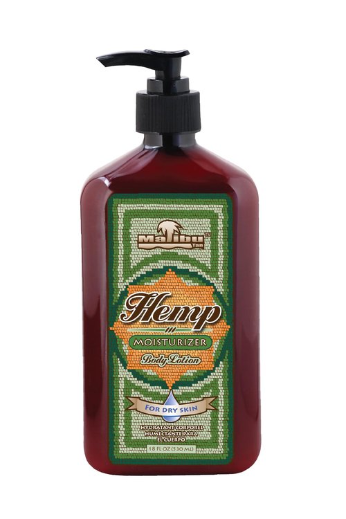 Malibu Tan Body Lotion for Dry Skin HEMP Moisturizer, 18 fl oz - NEW