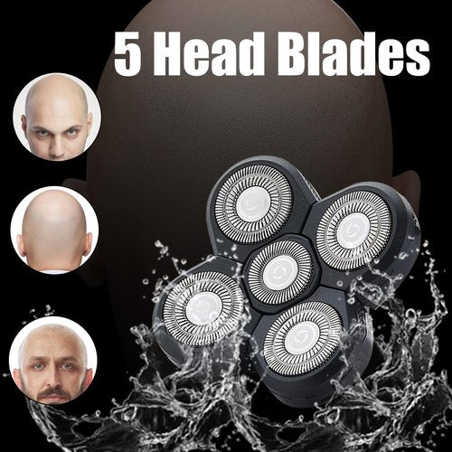3PCS Shaver Replacement Blades Compatible with Freedom Bald Men Head Shaver Kit,5 Blade for Bald Men Head and Face Electric Razor Replacement