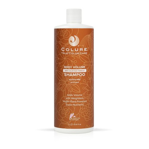 COLURE Body Volume Shampoo - Volumizing Sulfate-Free Cleanser for Fine Thinning Hair | 33 Fl Oz