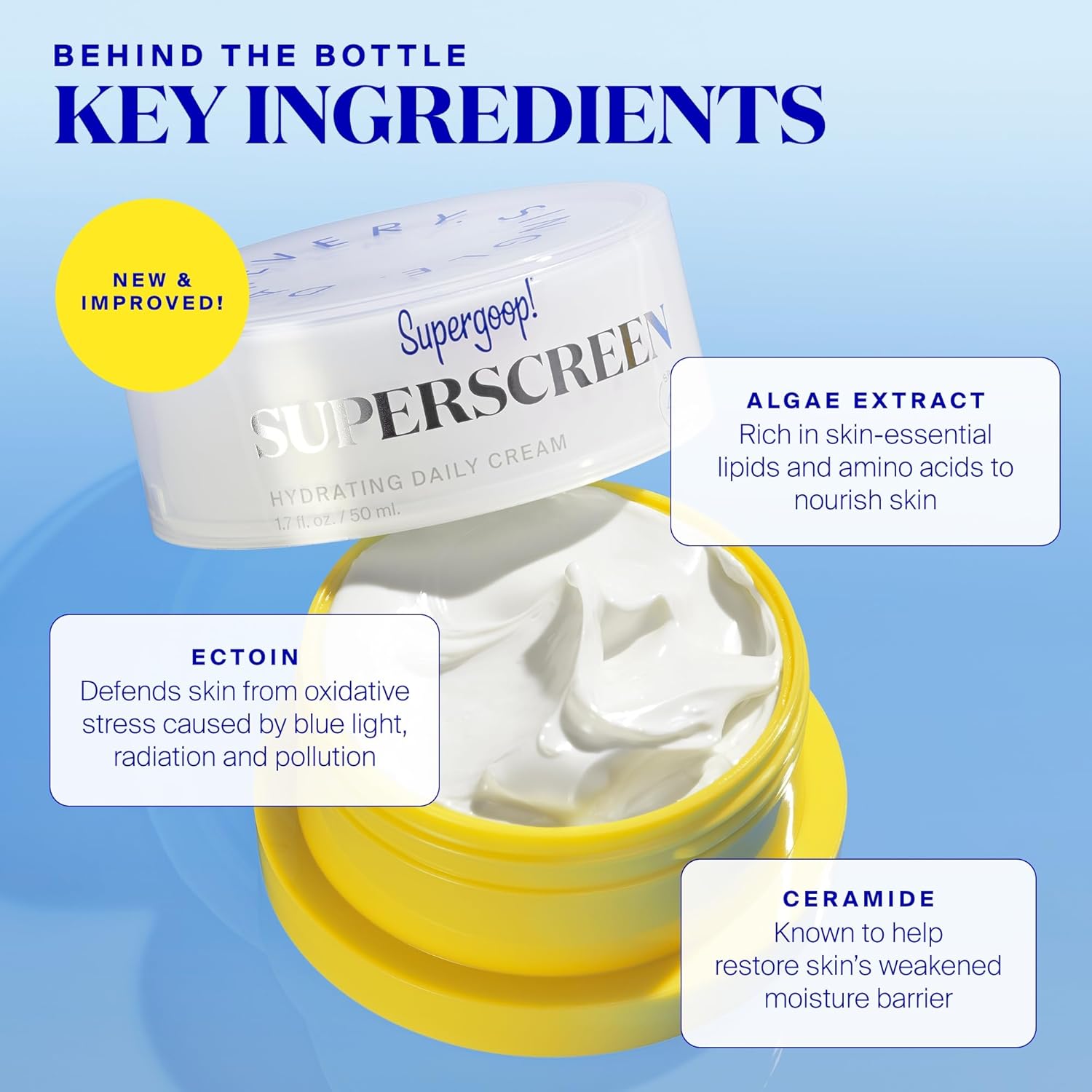 Supergoop! Superscreen Sunscreen - SPF 40 PA+++ Hydrating Daily Moisturizer - 1.7 fl oz | UV & Pollution Protection