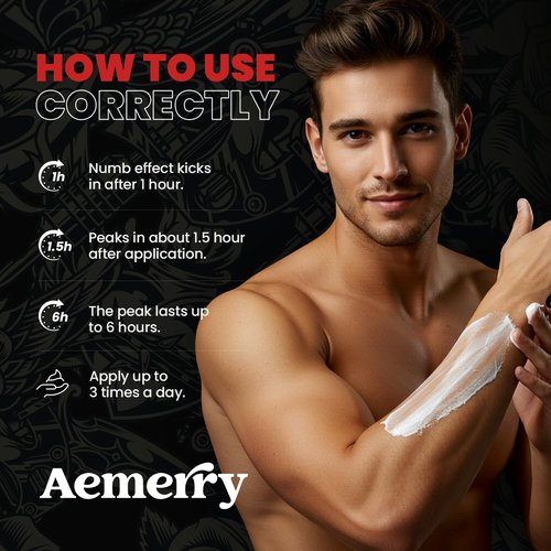 Tattoo Numbing CreamMaximum Strength: Numbing Cream for Tattoos, Extra Strength Numbing Cream - Up to 6 Hours Numbness for Multi-Purpose Use (White)