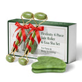 Jade Roller and Gua Sha Set for Face & Body – 4-Piece Authentic Jade Facial Roller Kit with Jade Eye Roller and Gua Sha Facial Tools for Sculpting,Puffiness Reduction, Lymphatic Drainage & Spa Massage