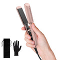 Farery Mini Flat Iron - 1.5 Inch Ceramic Hair Straightener with Argan Oil, Fast Heat & Travel Bag