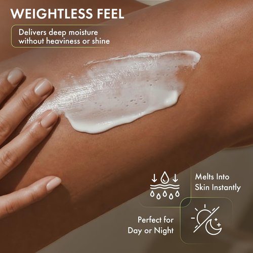 Hydrating Silk Peptide Body Butter - Lightweight Non-Greasy Moisturizer with Aloe Vera, Vitamin E & Herbal Extracts for Dry, Rough, and Sensitive Skin - Deep Nourishment Body Glaze & Hydration