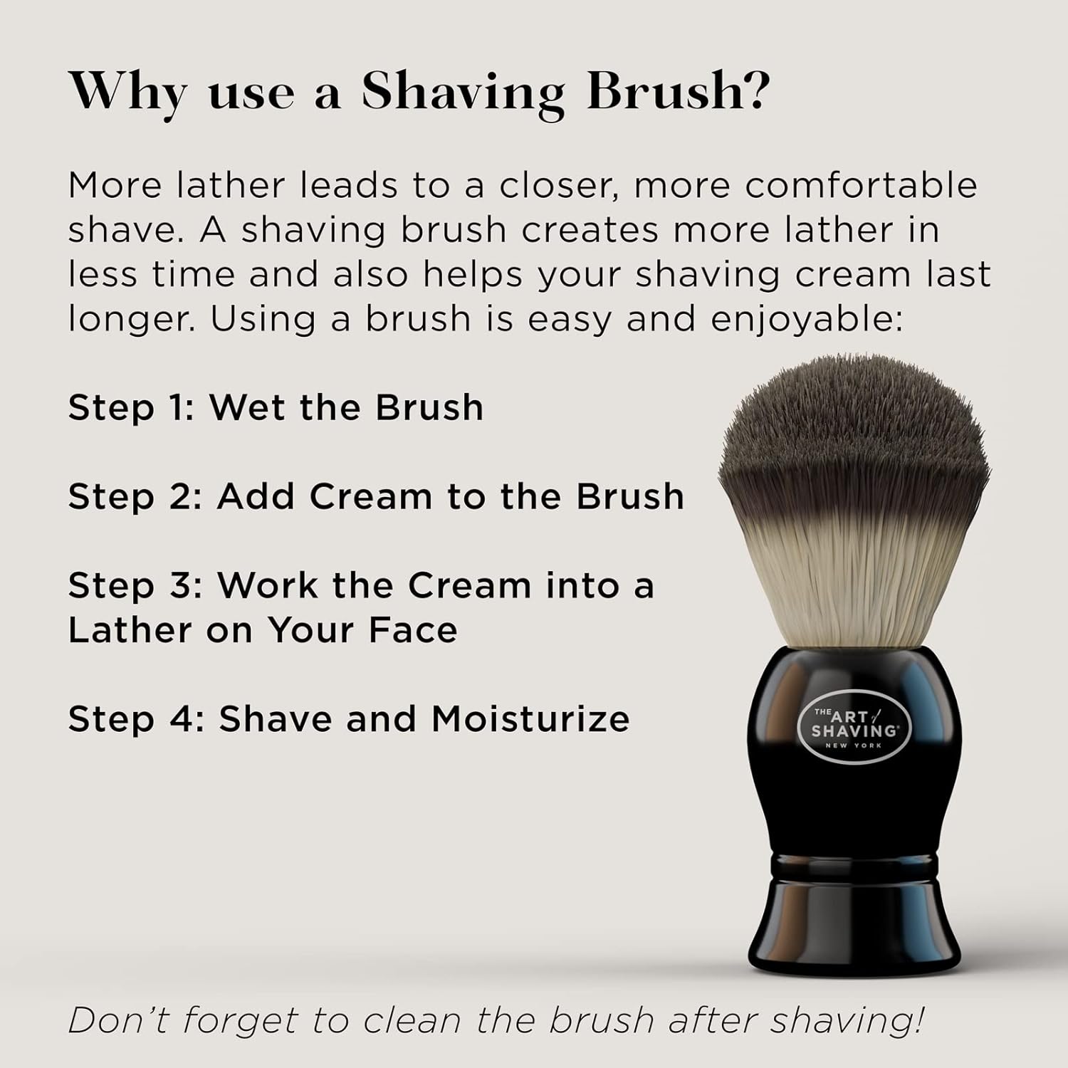 The Art of Shaving - Iconic Duo Kit with 5oz Shaving Cream & Premium Shaving Brush