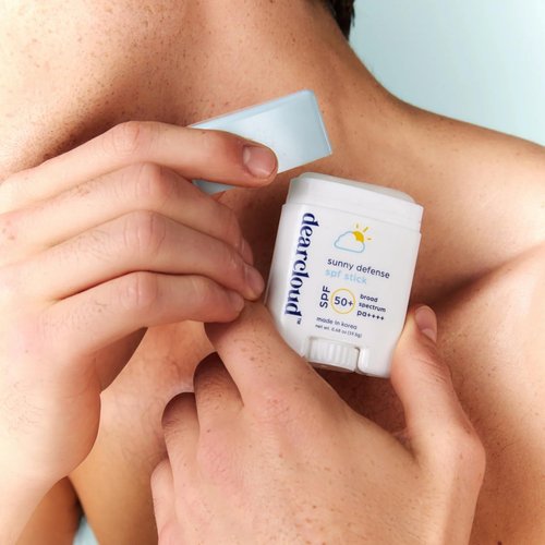 dearcloud Sunny Defense Sunscreen Stick SPF 50+ PA++++ – Korean Sunscreen for Face & Travel Size (.68 oz)