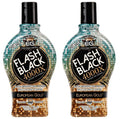 2-Pack European Gold Flash Black 4000X Indoor Tanning Lotion with Time-Release DHA Bronzers Tanning Bed Lotion and Outdoor Sun Tan lotion 12 fl oz