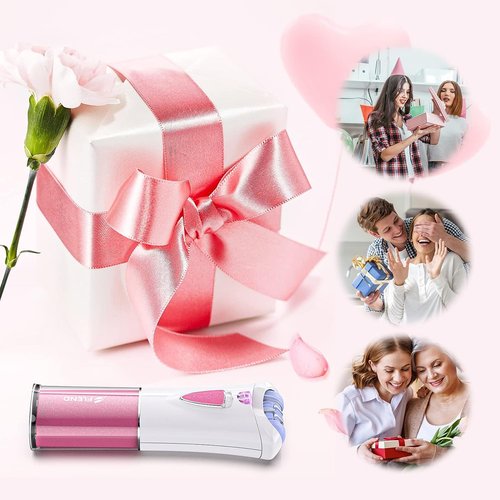 Mini Epilator, Facial Hair Remover for Women, Full Body Smooth Glide Epilator, Portable Electric Lady Shaver for Face, Armpits, Arms, Bikini, and Legs, with 9-Tweezers with LED for Precision