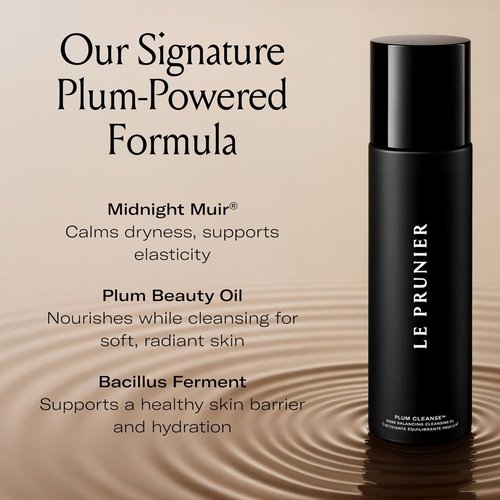 Le Prunier Plum Cleanse™ Cleansing Oil - Biome Balancing Oil-to-Lather Face Cleanser | 3.4 fl oz