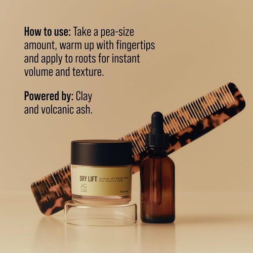 AG Care Natural Dry Lift Texture Paste - Adds Volume & Texture | Perfect for All Hair Types