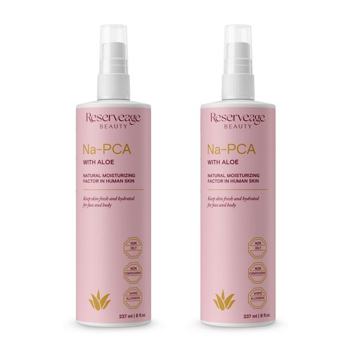 Reserveage Na-PCA Spray with Aloe Vera - Moisturizing Body Mist for Dry Skin - Face Moisturizer for Women with Eucalyptus Oil - 8 Fl Oz (Pack of 2)