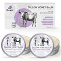 Mulukiss Beef Tallow for Skin – 2 Pcs Grass-Fed Tallow and Raw Honey Balm with Lavender Essential Oil, Natural Tallow Face Moisturizer & Beef Tallow for Face, Nourishing Hydrating Balm